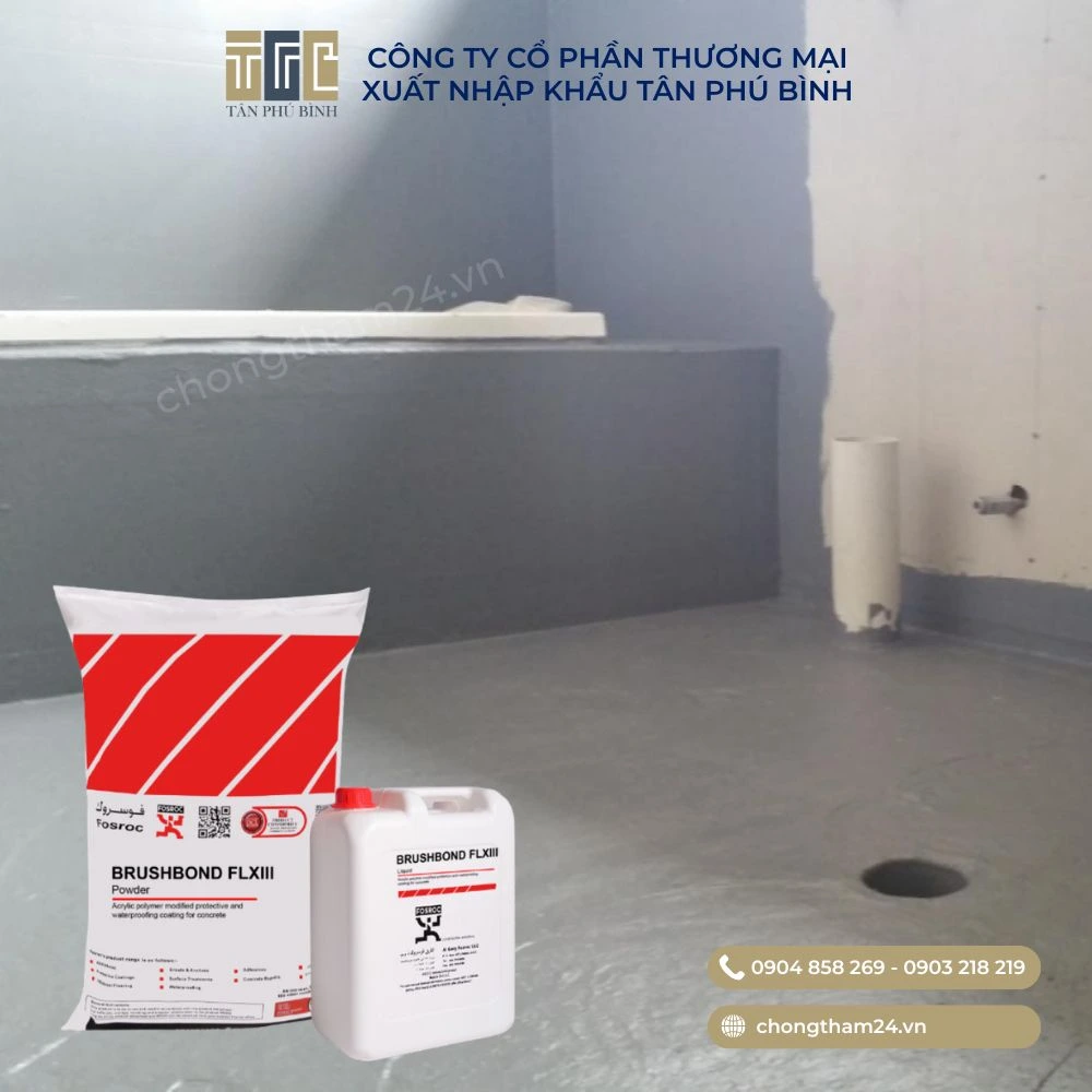 Chống thấm gốc xi măng hai thành phần Brushbond FLXIII Chống thấm gốc xi măng hai thành phần Brushbond FLXIII