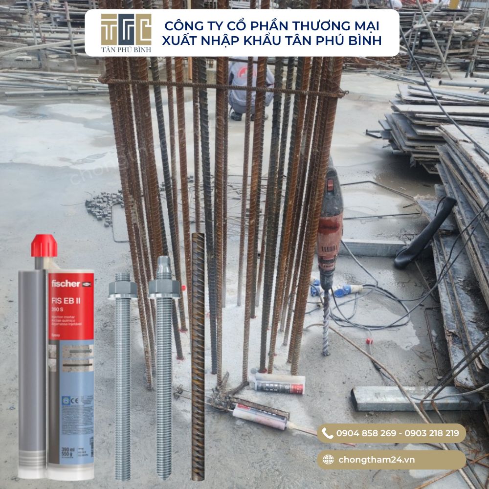 Keo khoan cấy thép Fischer FIS EB II 390S Keo khoan cấy thép Fischer FIS EB II 390S