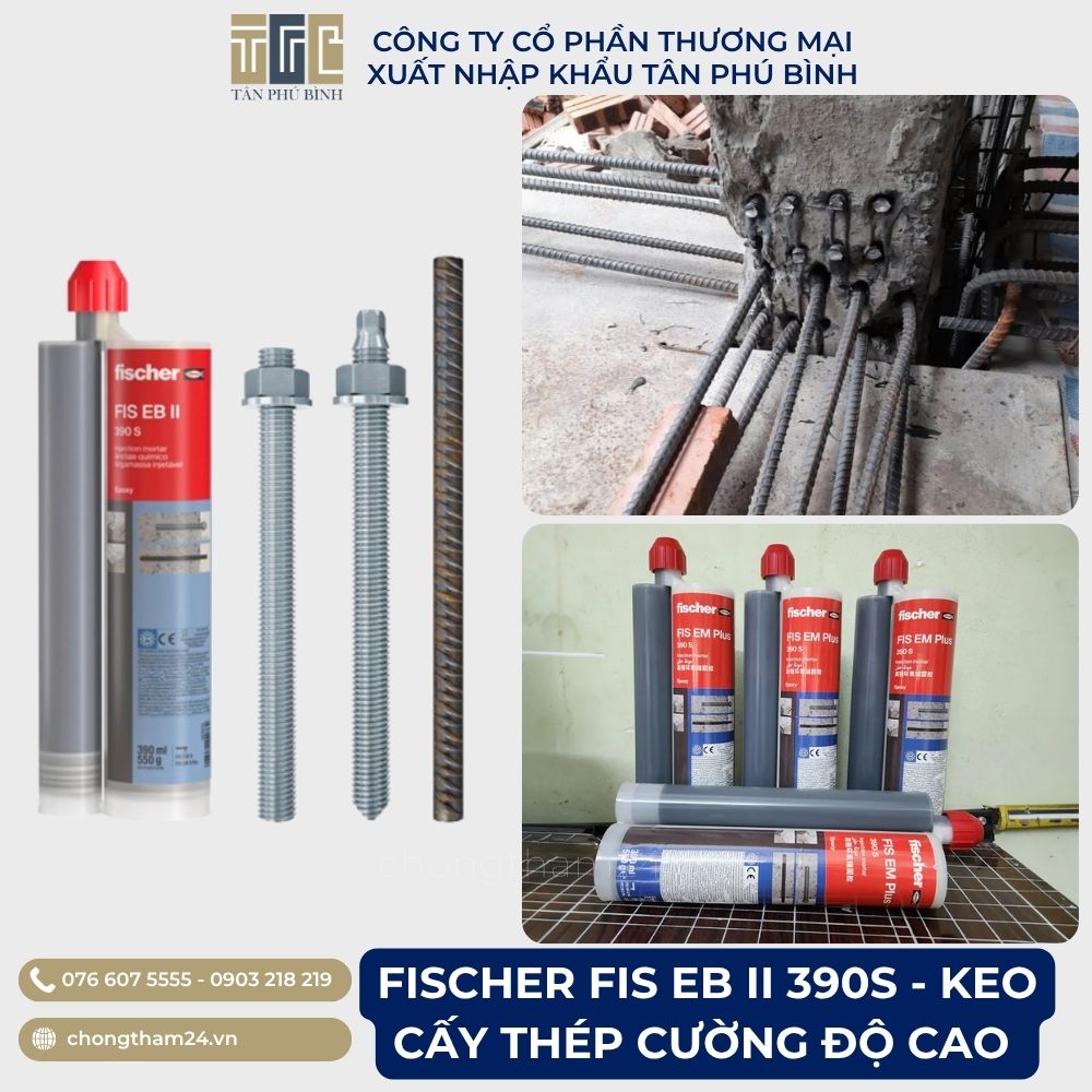 Keo cấy thép Fischer FIS EB II 390S Keo cấy thép Fischer FIS EB II 390S