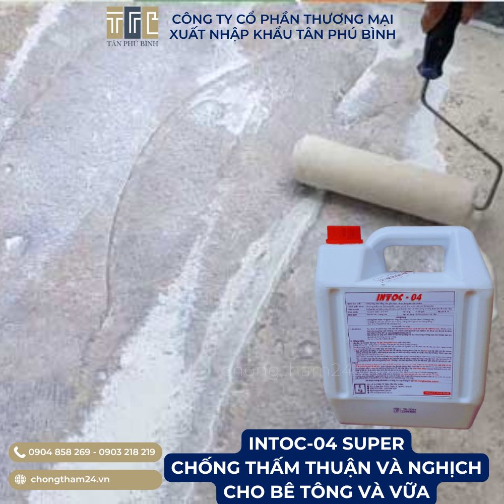 Ưu điểm của Intoc 04 Super - chống thấm thuận và nghịch cho bê tông và vữa Ưu điểm của Intoc 04 Super - chống thấm thuận và nghịch cho bê tông và vữa
