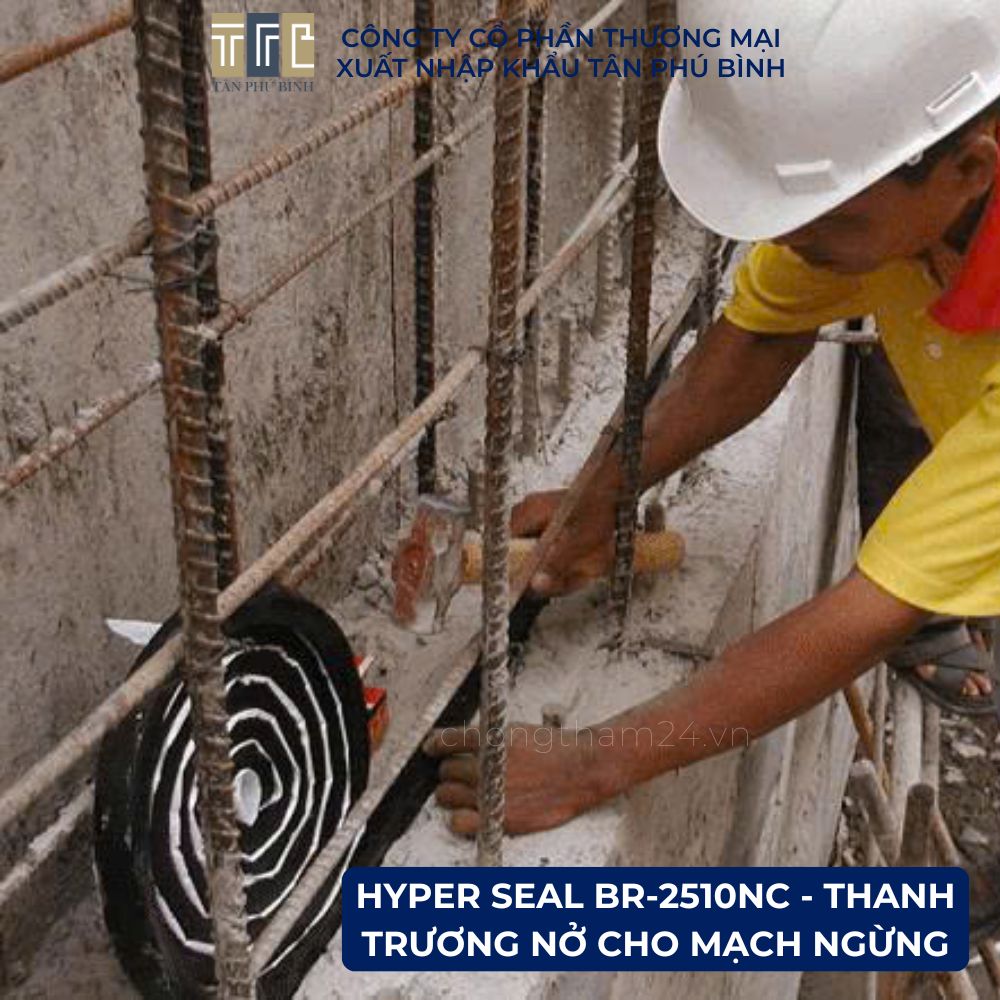 Thanh trương nở Hyper Seal BR-2510NC chống thấm mạch ngừng Thanh trương nở Hyper Seal BR-2510NC chống thấm mạch ngừng
