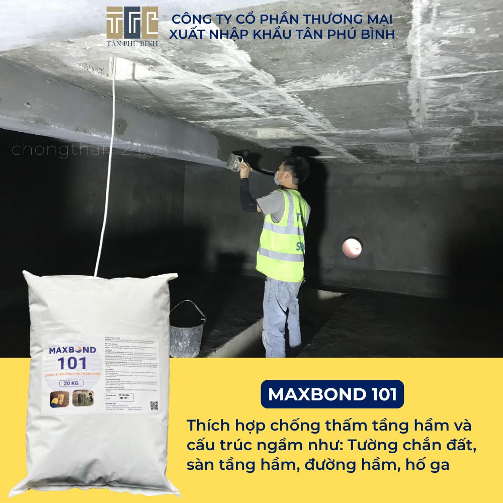 Chống thấm tinh thể thẩm thấu Maxbond 101 Chống thấm tinh thể thẩm thấu Maxbond 101