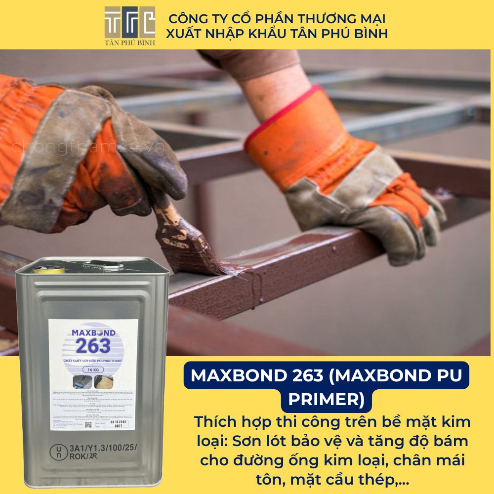 Ứng dụng thi công chống thấm bằng MAXBOND 263 (Maxbond PU Primer) Ứng dụng thi công chống thấm bằng MAXBOND 263 (Maxbond PU Primer)
