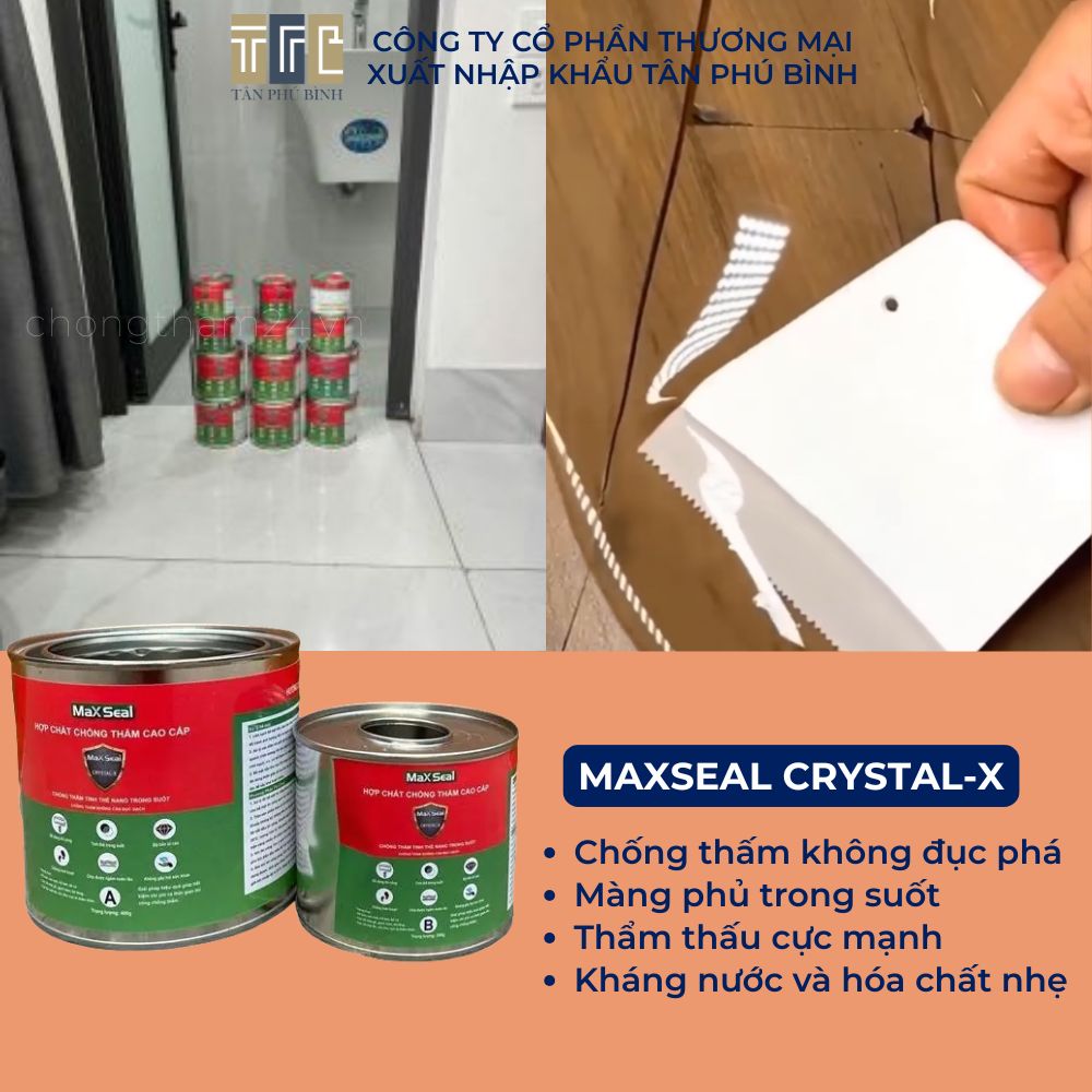 Ưu điểm của hợp chất chống thấm Maxseal Crystal-X Ưu điểm của hợp chất chống thấm Maxseal Crystal-X