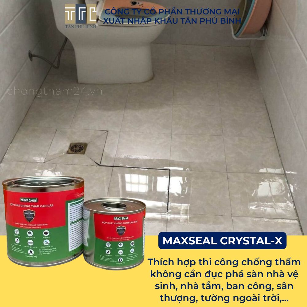chống thấm trong suốt Maxseal Crystal-X chống thấm trong suốt Maxseal Crystal-X