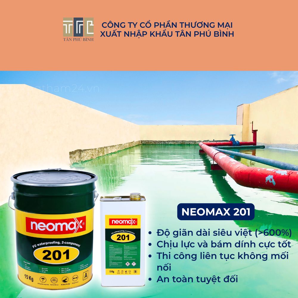 Ưu điểm vượt trội của sơn chống thấm Neomax 201 Ưu điểm vượt trội của sơn chống thấm Neomax 201