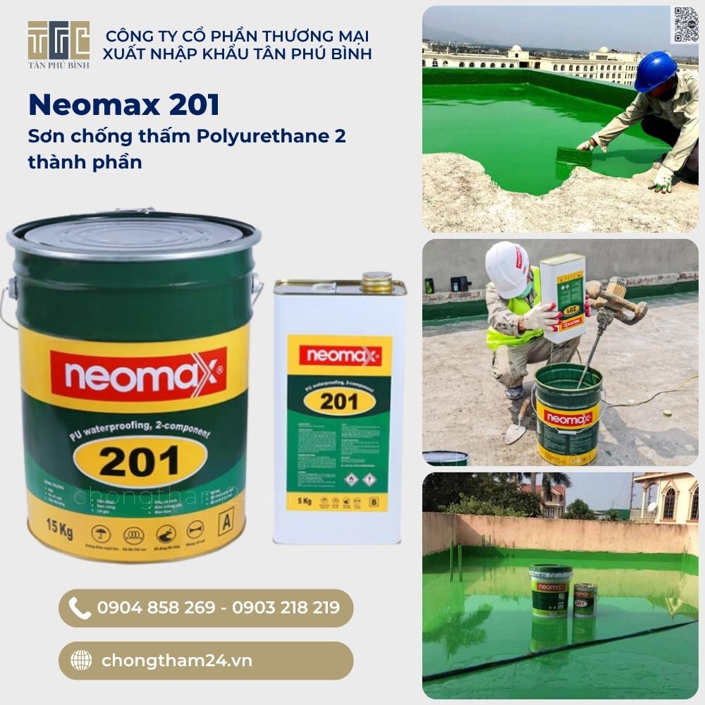 hợp chất chống thấm Polyurethane Neomax 201 hợp chất chống thấm Polyurethane Neomax 201